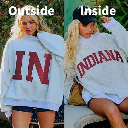 Custom College Team Reversible Mockneck Sweatshirt, Personalized Fan Gear, Custom Name & Number Sports Pullover