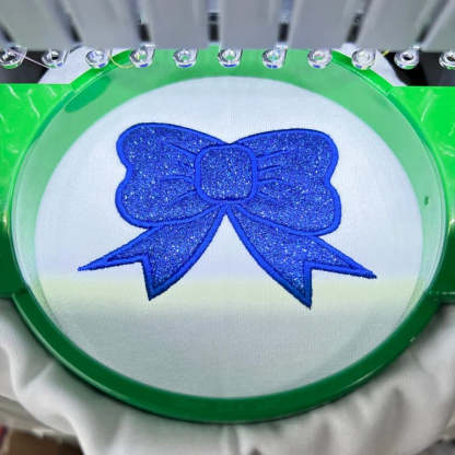 Embroidered Glitter Cheer Mom Sweatshirt With Kids Names On The Sleeve