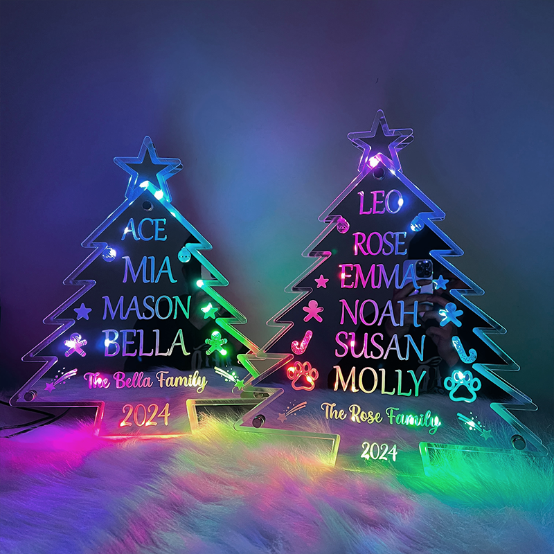 Customized Christmas Tree Gift Night Light