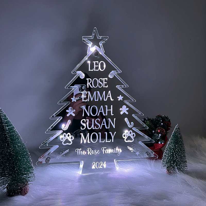 Customized Christmas Tree Gift Night Light