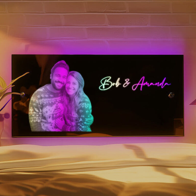 Personalized Photo And Name Led Mirror Lamp