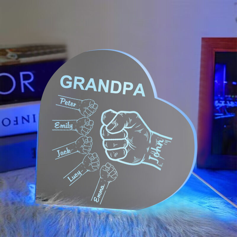 Personalized Heart Shaped Mirror Light