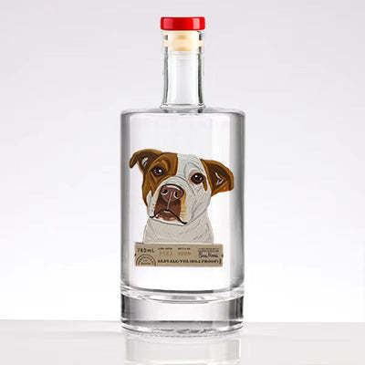 Custom Whiskey Bottles with Pet Portraits