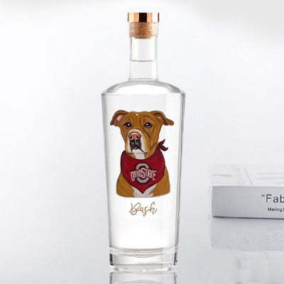 Custom Whiskey Bottles with Pet Portraits