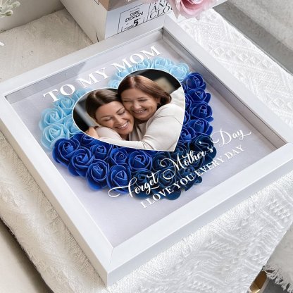 Mom Gift I Love You Every Day - Personalized Flower Shadow Box 