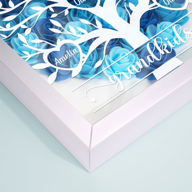 Mothers Are The Necessity Of Invention - Family Personalized Custom Flower Shadow Box - Mother's Day, Gift For Mom, Grandma -Creatgifts