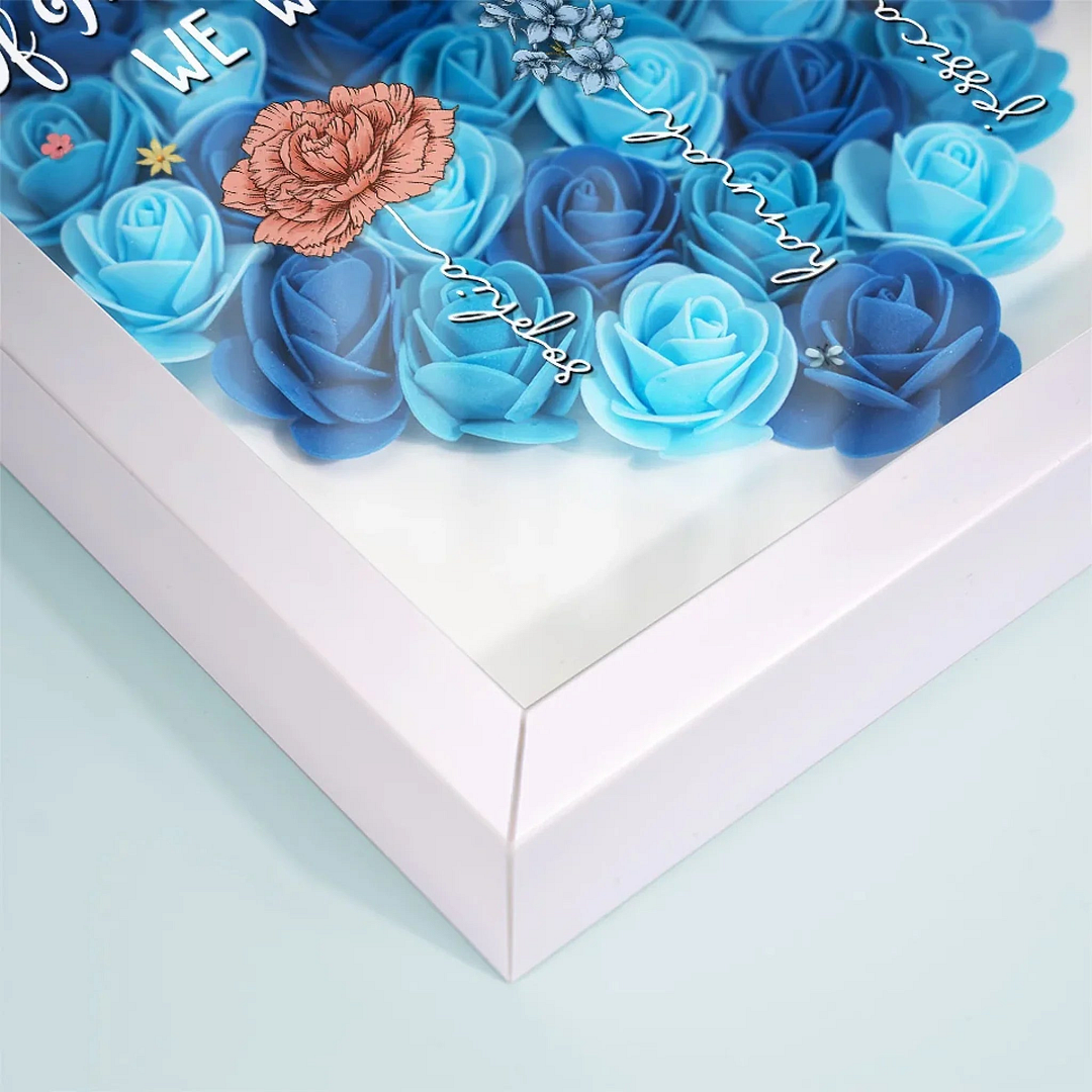 A Mother Is Like A Flower, Each One Beautiful And Unique - Family Personalized Custom Flower Shadow Box - Gift For Mom, Grandma -Creatgifts