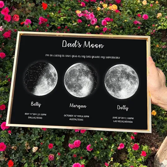 Mother's Day Special Gift Customized Special Anniversary Moon Night Sky Family Gift - Mummy's Universe, Mum's Moons-Creatgifts