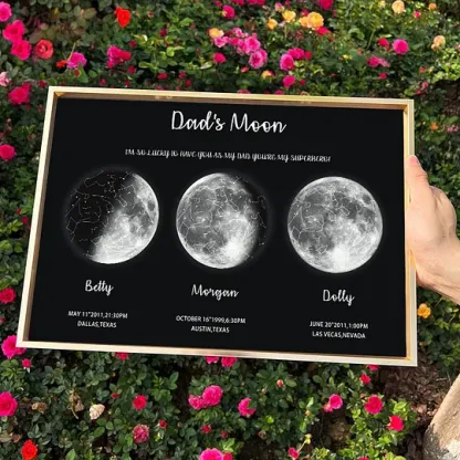 Mother's Day Special Gift Customized Special Anniversary Moon Night Sky Family Gift - Mummy's Universe, Mum's Moons-Creatgifts
