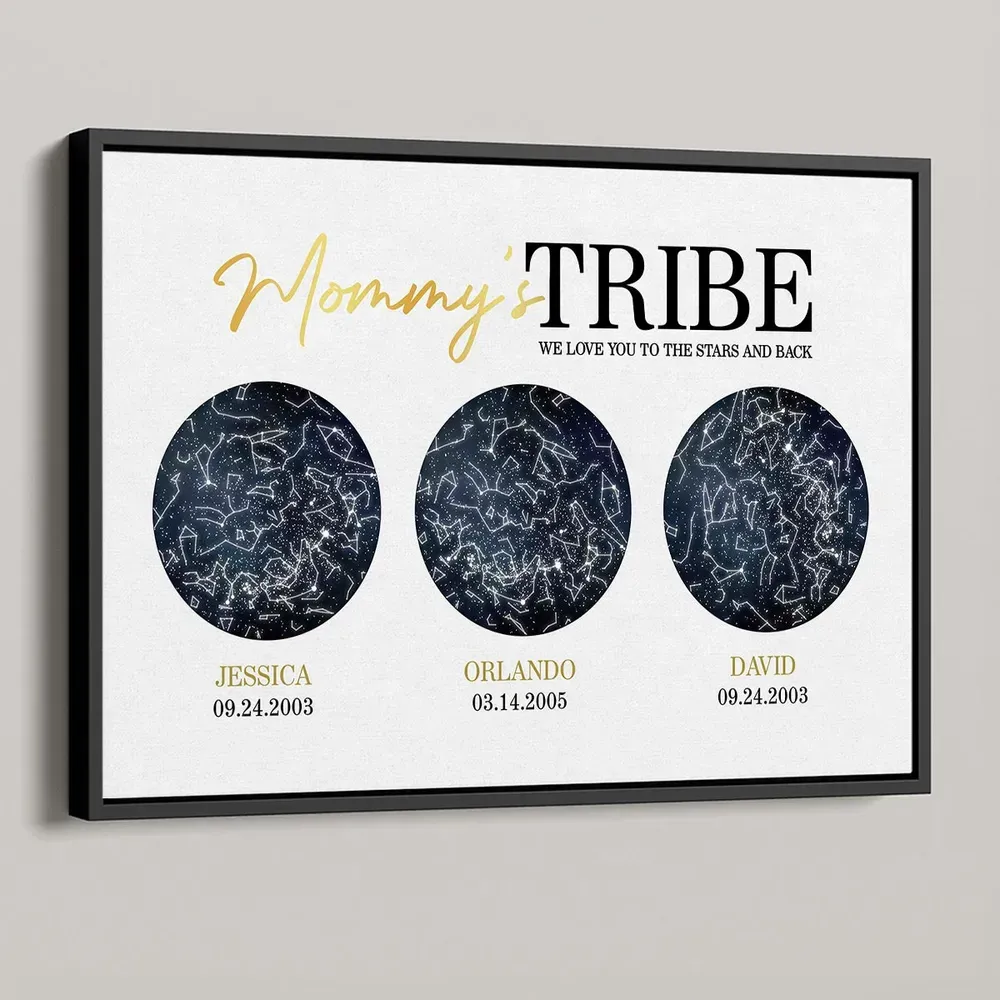 The Night Your Children Were Born Custom Star Frame, Perfect Mother's Day Gift Birthday Gift For Mom-Creatgifts