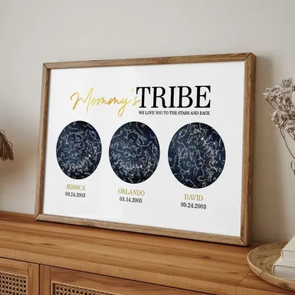 The Night Your Children Were Born Custom Star Frame, Perfect Mother's Day Gift Birthday Gift For Mom-Creatgifts