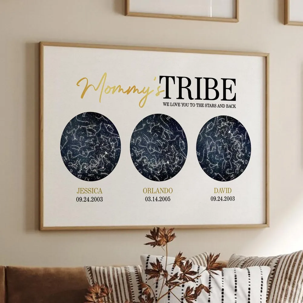 The Night Your Children Were Born Custom Star Frame, Perfect Mother's Day Gift Birthday Gift For Mom-Creatgifts