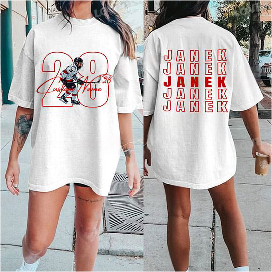 Custom Family Photo Sport T-Shirt/Personalize Cheer Tee