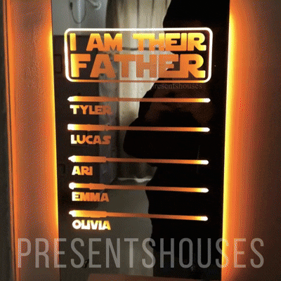 🔥 Father's Day Hot Sale 🔥 I Am Their Father Lightsaber Mirror Lamp