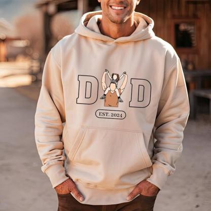 Personalized Dad Portrait Shirt, Custom Happy Father's Day Gift 2025