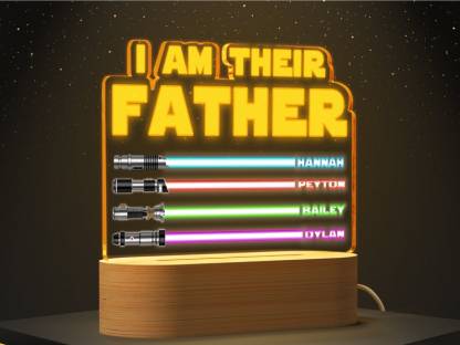 50%OFF🔥I Am Their Father Night Light with Kids Names - Best Gift For Dad