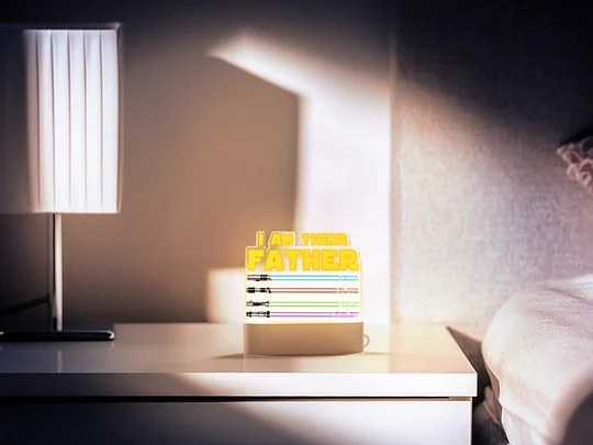 50%OFF🔥I Am Their Father Night Light with Kids Names - Best Gift For Dad