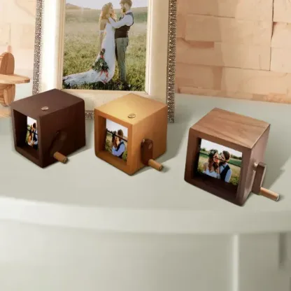 Hand Crank Flipbook Box for Dad – Personalized and Unique Gift