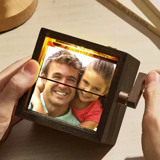 Hand Crank Flipbook Box for Dad – Personalized and Unique Gift