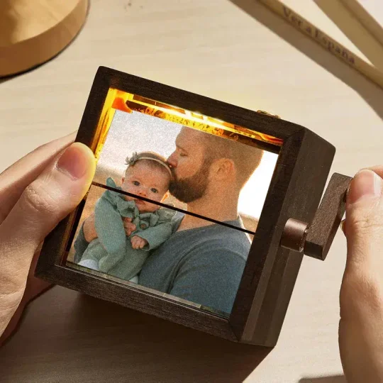 Hand Crank Flipbook Box for Dad – Personalized and Unique Gift