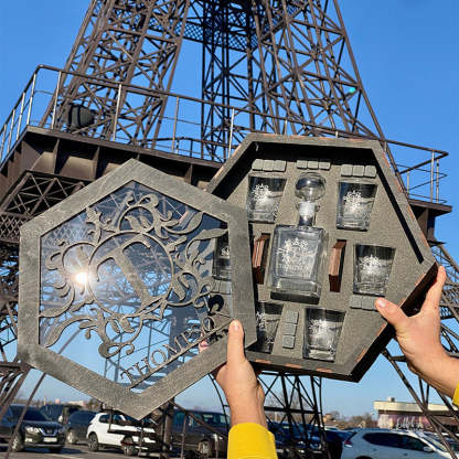 Whiskey Decanter Set, Personalized Whiskey Gift, Father's Day Gift, Bourbon Whiskey, For Dad & Grandpa