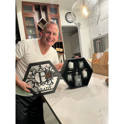 Whiskey Decanter Set, Personalized Whiskey Gift, Father's Day Gift, Bourbon Whiskey, For Dad & Grandpa