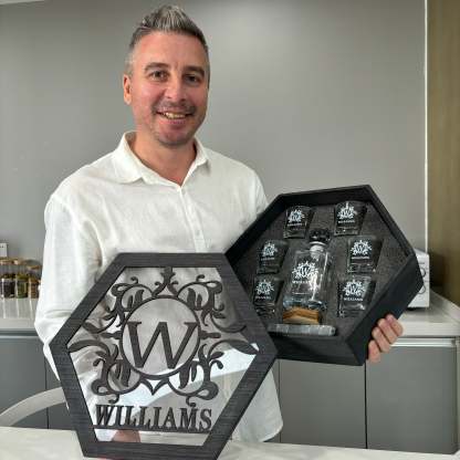 Whiskey Decanter Set, Personalized Whiskey Gift, Father's Day Gift, Bourbon Whiskey, For Dad & Grandpa