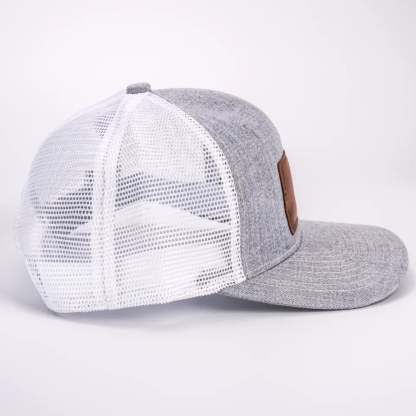 Team Daddy, No Substitutes - Family Personalized Custom Leather Patch Hat - Father's Day, Gift For Dad, Grandpa