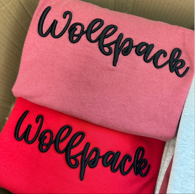 Custom 3D Puff Embroidery Sweatshirt/T-shirt/Hoodi,Gift For Game Day