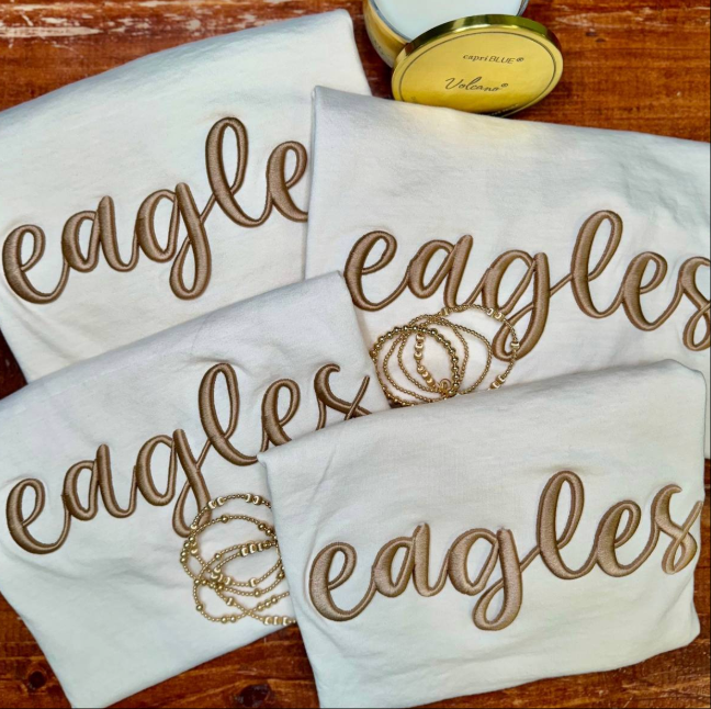 Custom 3D Puff Embroidery Sweatshirt/T-shirt/Hoodi,Gift For Game Day