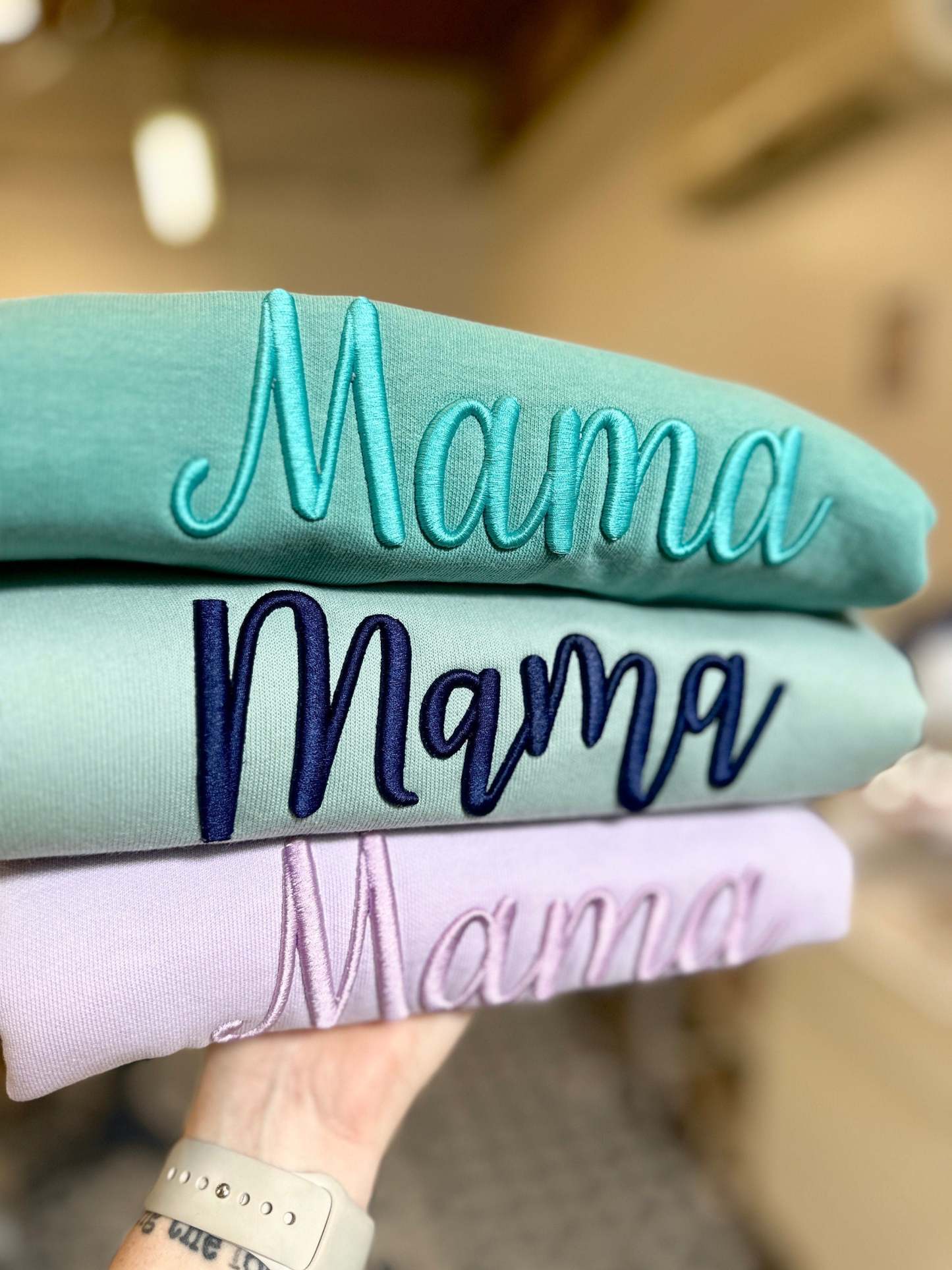 Custom 3D Puff Embroidery Sweatshirt/T-shirt/Hoodi,Gift For Game Day