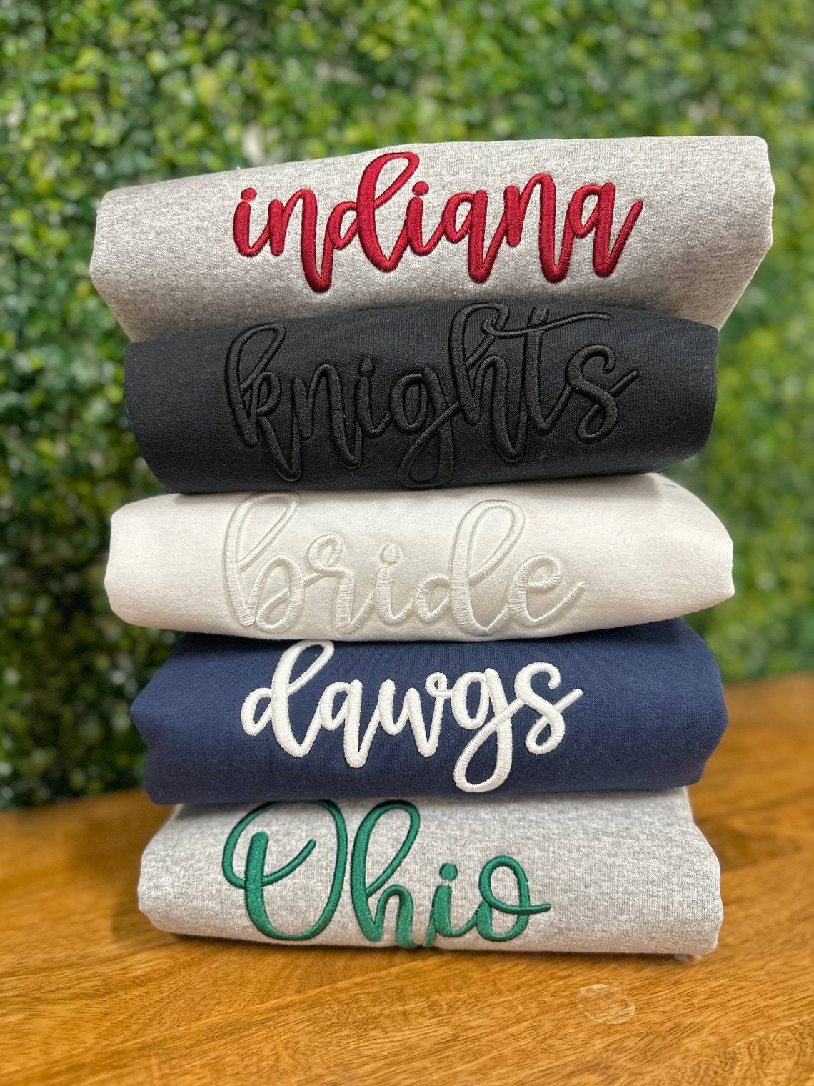 Custom 3D Puff Embroidery Sweatshirt/T-shirt/Hoodi,Gift For Game Day