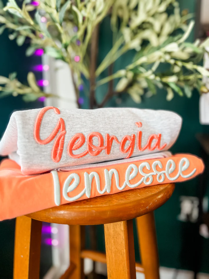 Custom 3D Puff Embroidery Sweatshirt/T-shirt/Hoodi,Gift For Game Day