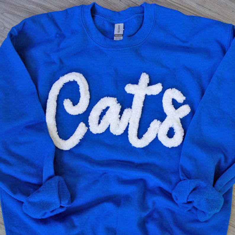 Ohio Pullover, Chenille Embroidered Sweatshirt, Team Sweatshirt, OH Pullover, School Mascot