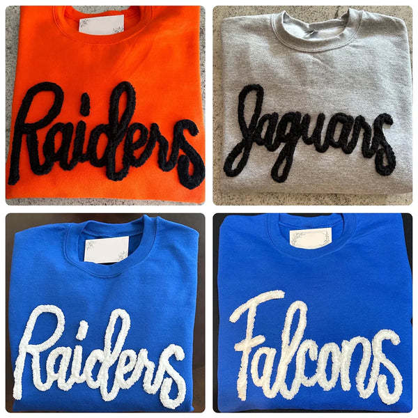 Custom Chenille Team Sweatshirt