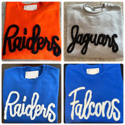 Custom Chenille Team Sweatshirt