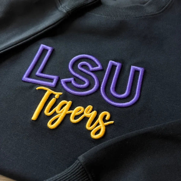 Custom 3D PUFF Embroidery Team Sweatshirt