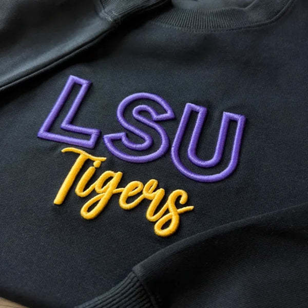 Custom 3D PUFF Embroidery Team Sweatshirt