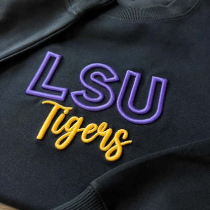 Custom 3D PUFF Embroidery Team Sweatshirt