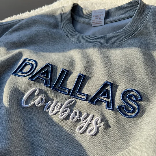 Custom 3D PUFF Embroidery Team Sweatshirt