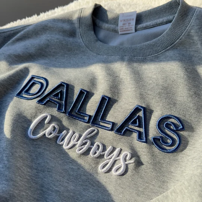 Custom 3D PUFF Embroidery Team Sweatshirt