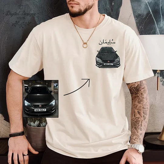 Customized Car Embroidered Hoodies (Refined Embroidery)