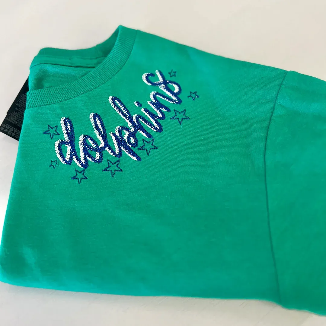 Custom Monogrammed Sweatshirt Double Chain Font with Stars