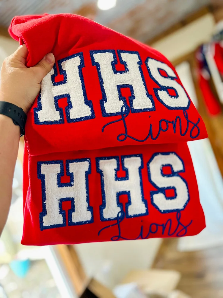 Customized Applique Glitter Sweatshirt