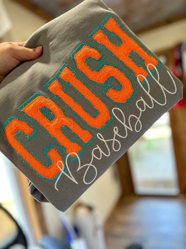 Customized Applique Glitter Sweatshirt