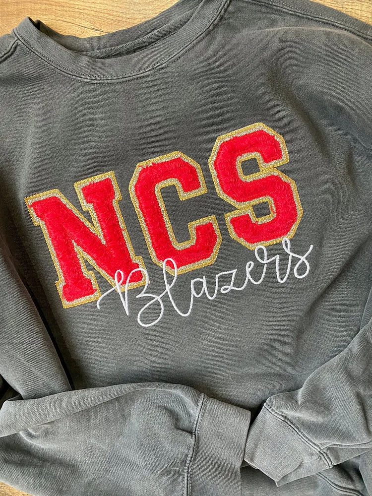 Customized Applique Glitter Sweatshirt