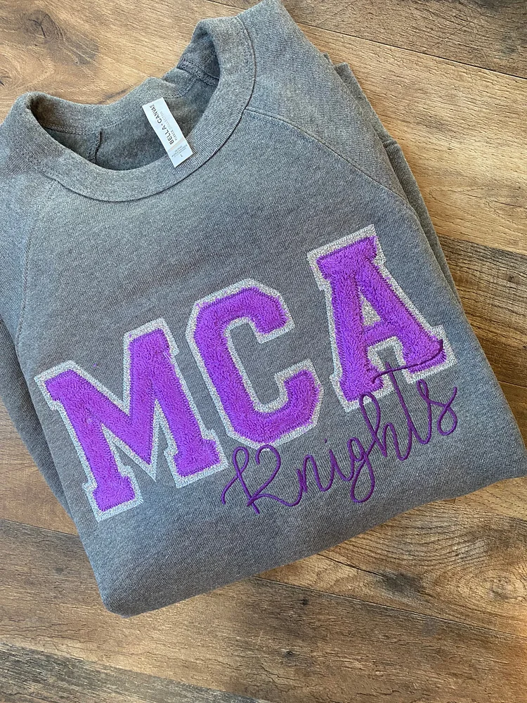 Customized Applique Glitter Sweatshirt