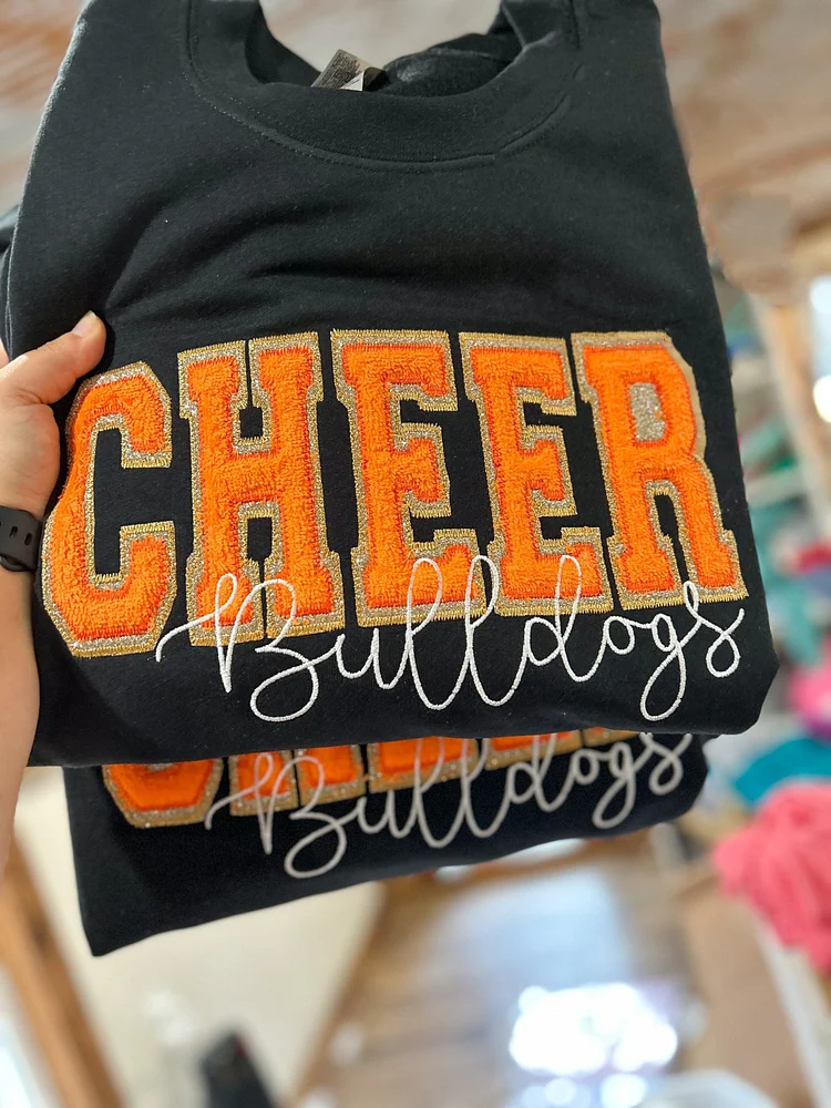Customized Applique Glitter Sweatshirt