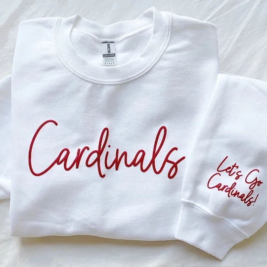 Custom 3D PUFF Print Team Name Sweatshirt