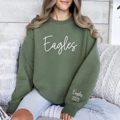 Custom 3D PUFF Print Team Name Sweatshirt